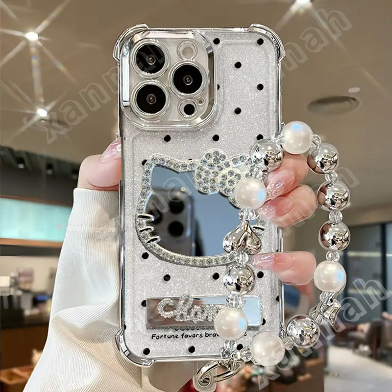 TK 大流行 キティちゃん キラキラ iPhoneケース
