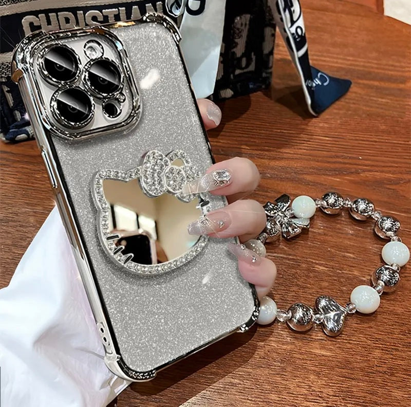 TK 大流行 キティちゃん キラキラ iPhoneケース