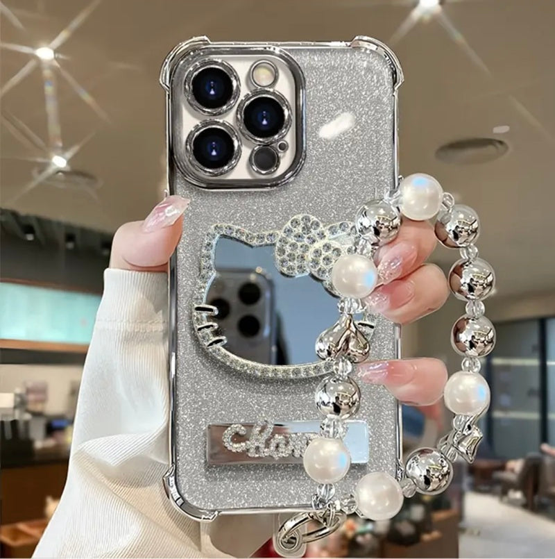 TK 大流行 キティちゃん キラキラ iPhoneケース