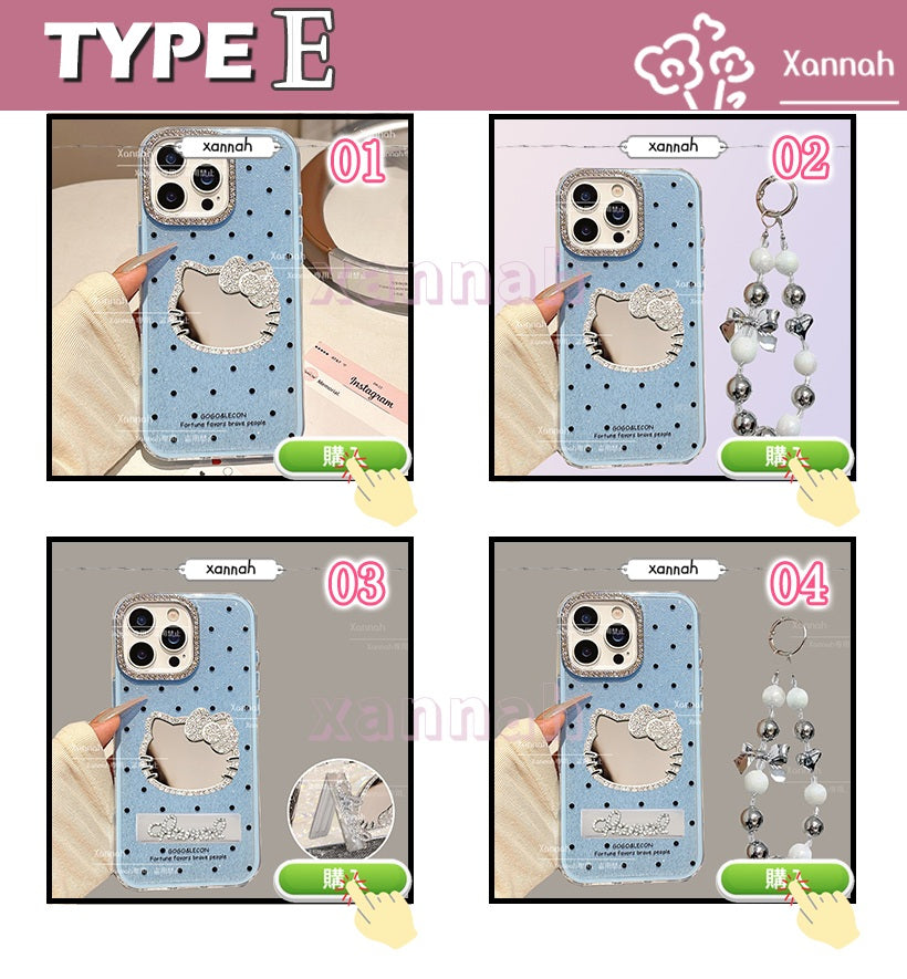 TK 新流行 ドット ダブルレイヤー構造‌ iPhoneケース