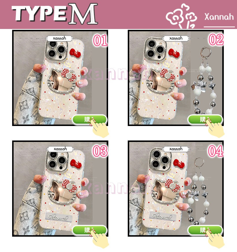 TK 新流行 ドット ダブルレイヤー構造‌ iPhoneケース
