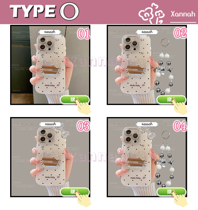 TK 新流行 ドット ダブルレイヤー構造‌ iPhoneケース