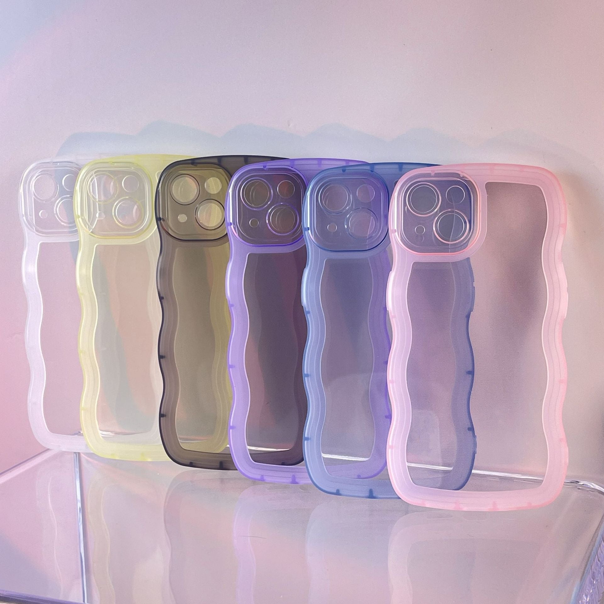 カラフル 元気 クリア iPhoneケース