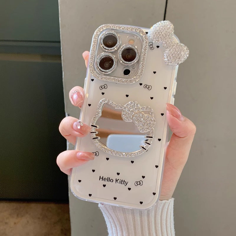 TK 新流行 ドット ダブルレイヤー構造‌ iPhoneケース