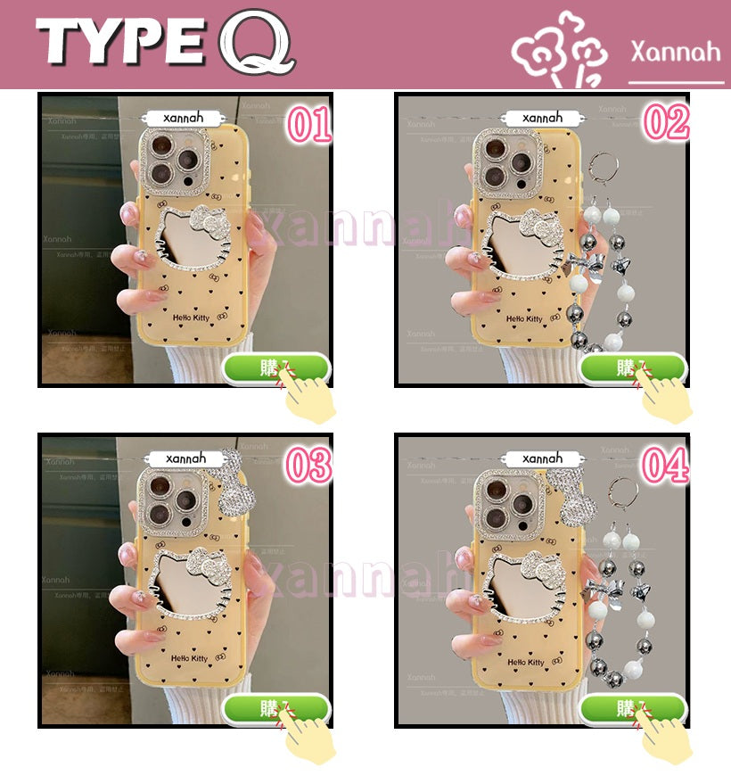 TK 新流行 ドット ダブルレイヤー構造‌ iPhoneケース
